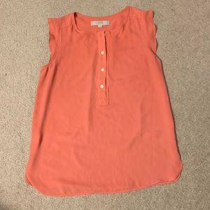 Coral tank top great for work!